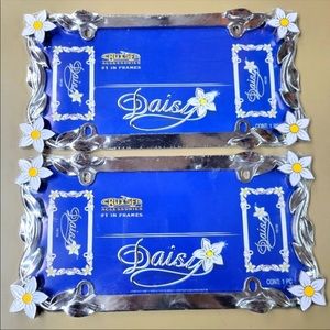 Car accessories | Daisy flower License Plate Frame